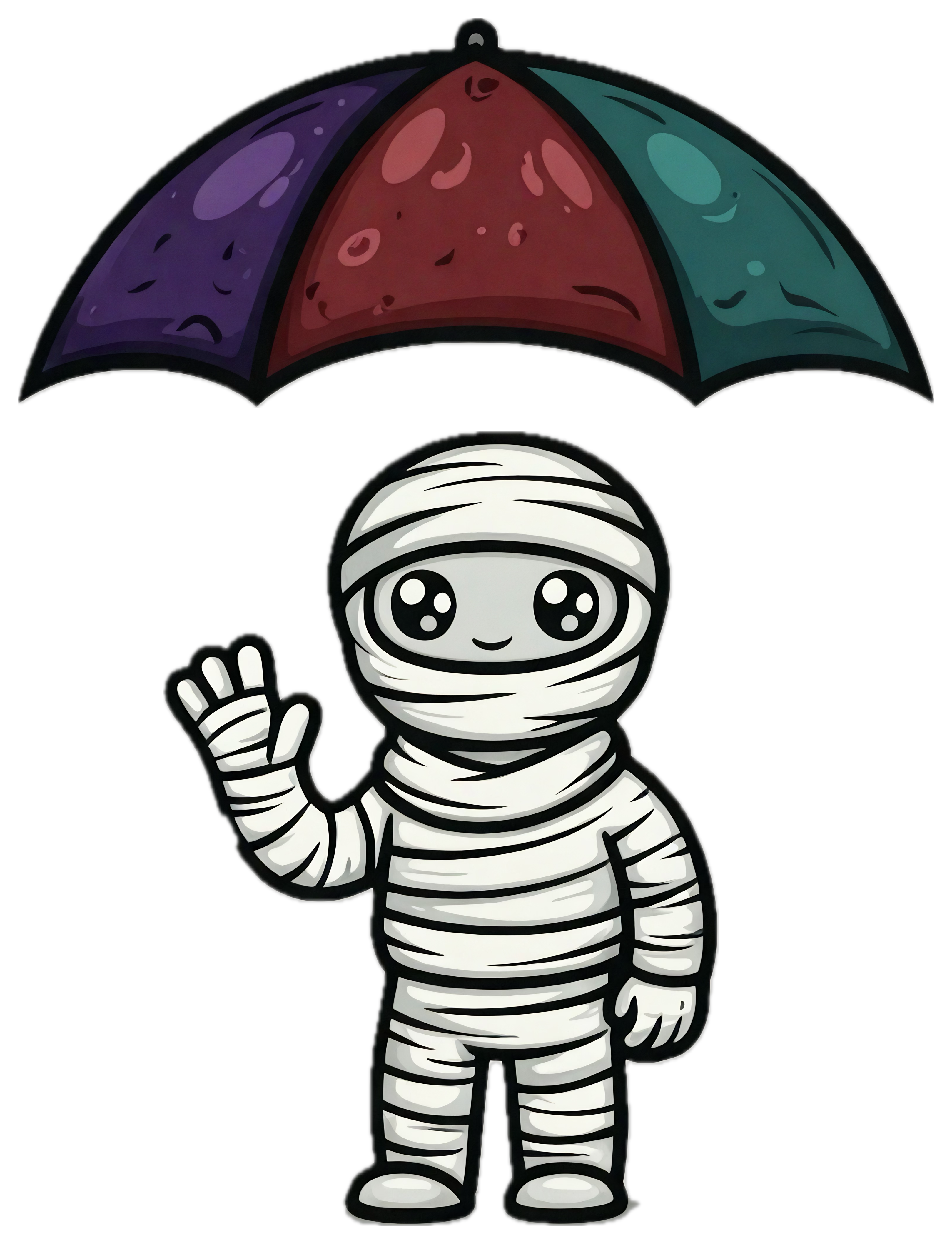 Mummy Under the Umbrella